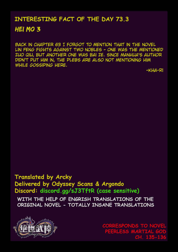 God of Martial Arts Chapter 73.3 page 9 - Chapter 73.3: Hei Mo(3)