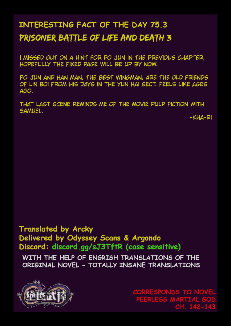 God of Martial Arts Chapter 75.3 page 9 - Chapter 75.3: Prisoner Battle of Life and Death(3)