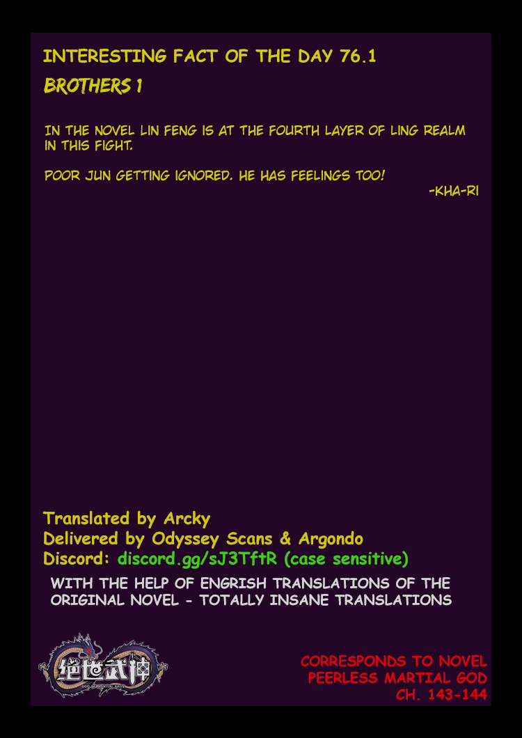 God of Martial Arts Chapter 76.1 page 10 - Chapter 76.1: Brothers(1)
