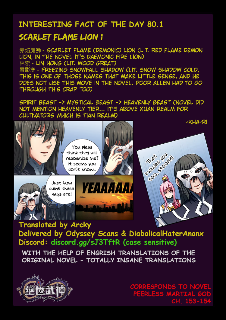 God of Martial Arts Chapter 80.1 page 10 - Chapter 80.1: Scarlet Flame Lion