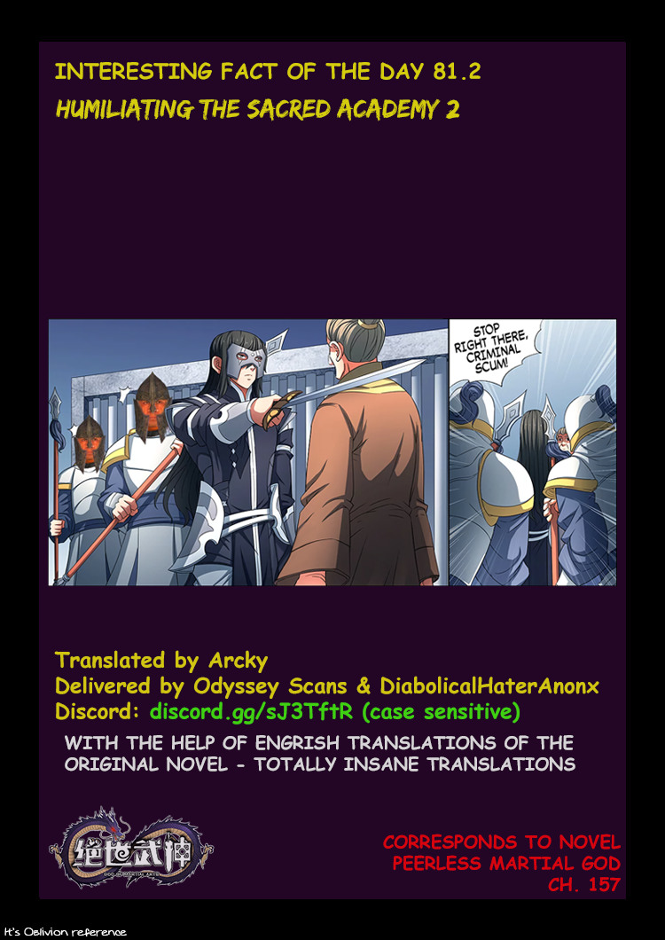 God of Martial Arts Chapter 81.2 page 9 - Chapter 81.2: Humiliating the Sacred Academy(2)