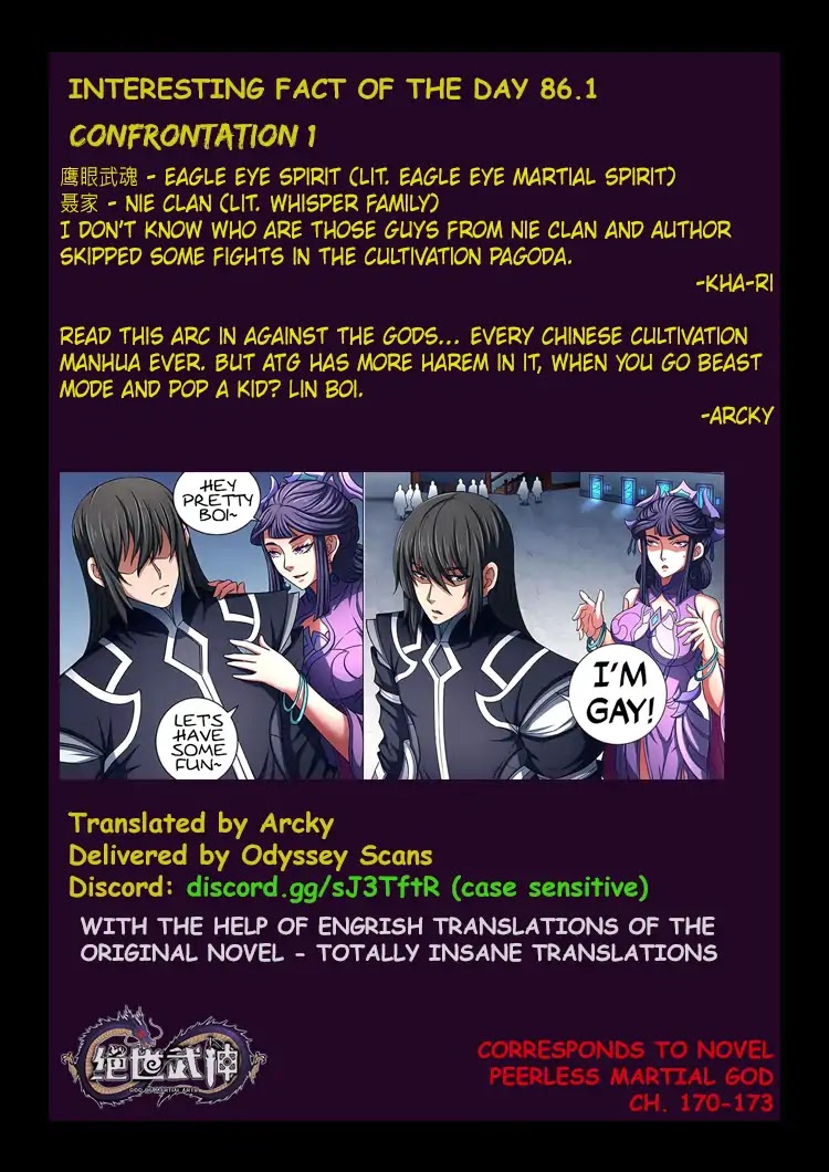 God of Martial Arts Chapter 86.1 page 10 - Chapter 86.1: Confrontation (1)
