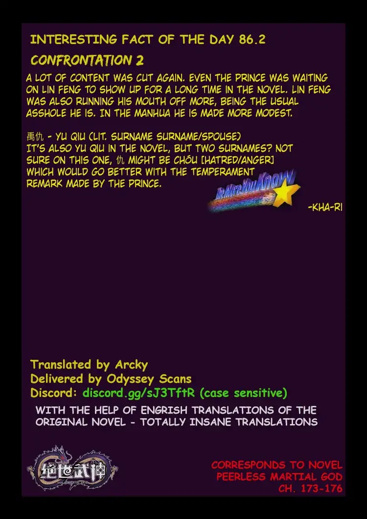 God of Martial Arts Chapter 86.2 page 9 - Chapter 86.2: Confrontation (2)