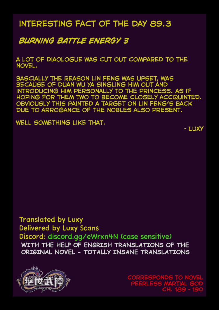 God of Martial Arts Chapter 89.3 page 12 - Chapter 89.3: Burning Battle Energy(3)