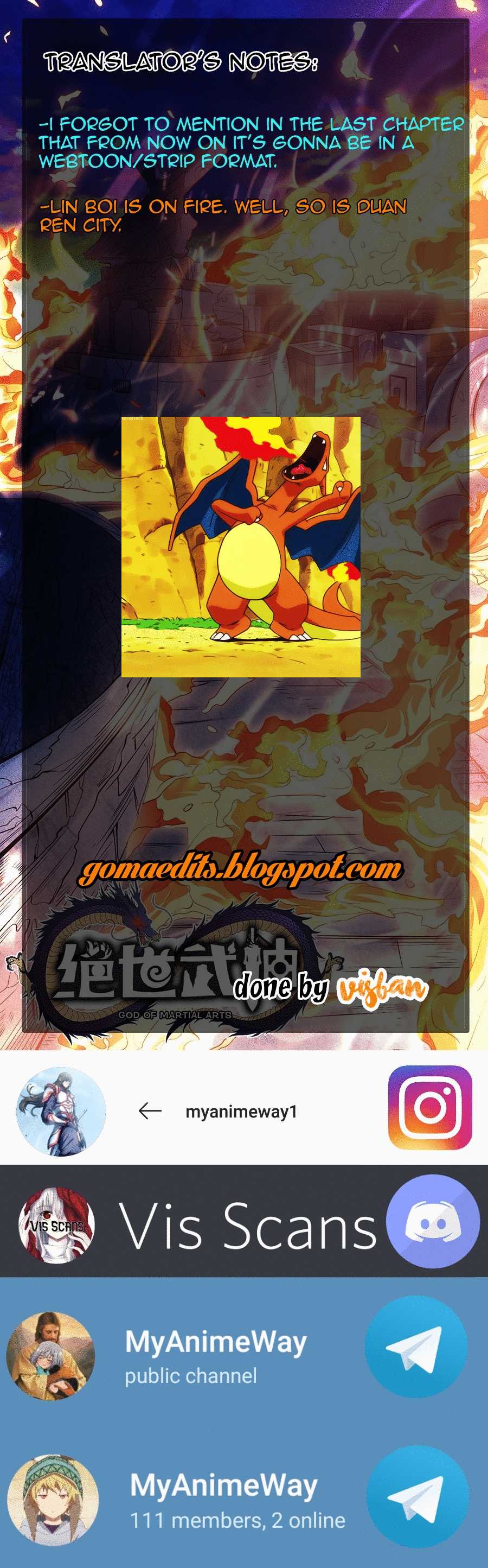 God of Martial Arts Chapter 97.1 page 22 - Chapter 97.1: The City On Fire(1)
