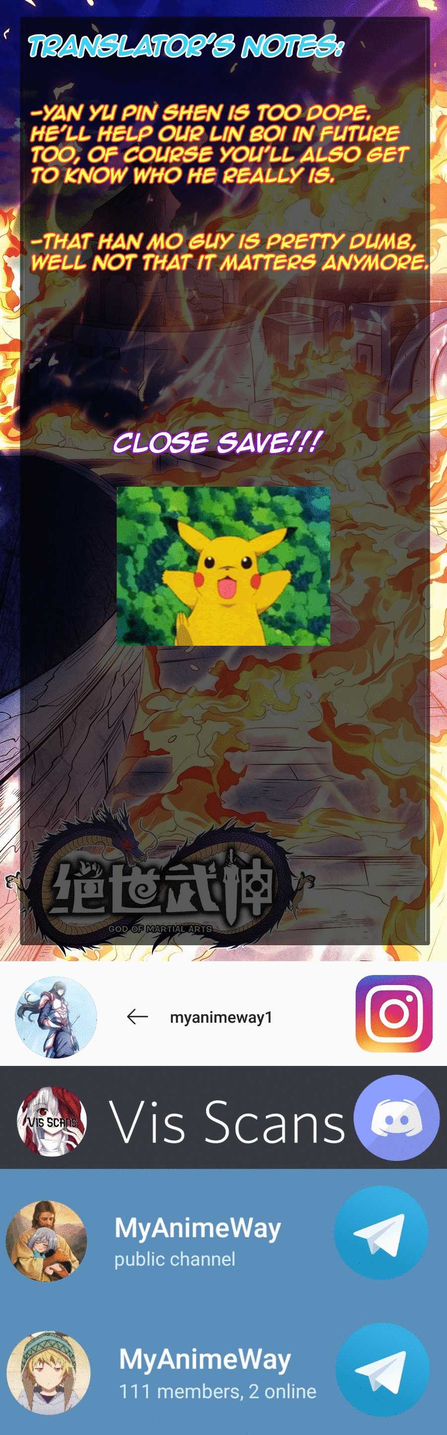 God of Martial Arts Chapter 97.3 page 36 - Chapter 97.3: The City On Fire(3)