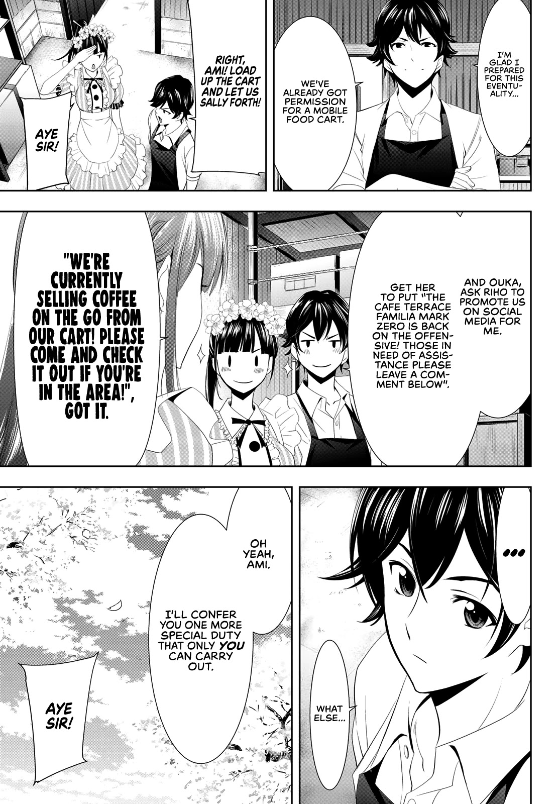 Goddess Café Terrace Chapter 11 page 4 - Chapter 11: Mark Zero!