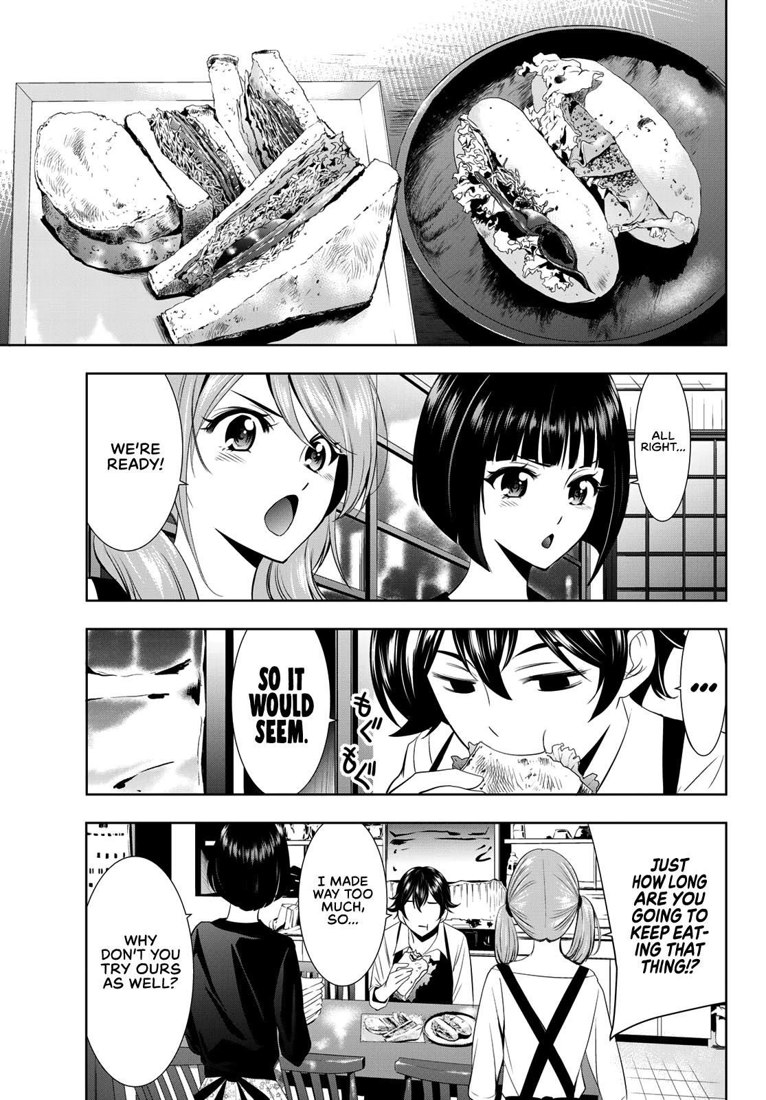 Goddess Café Terrace Chapter 15 page 14 - Chapter 15: The Sandwich War!