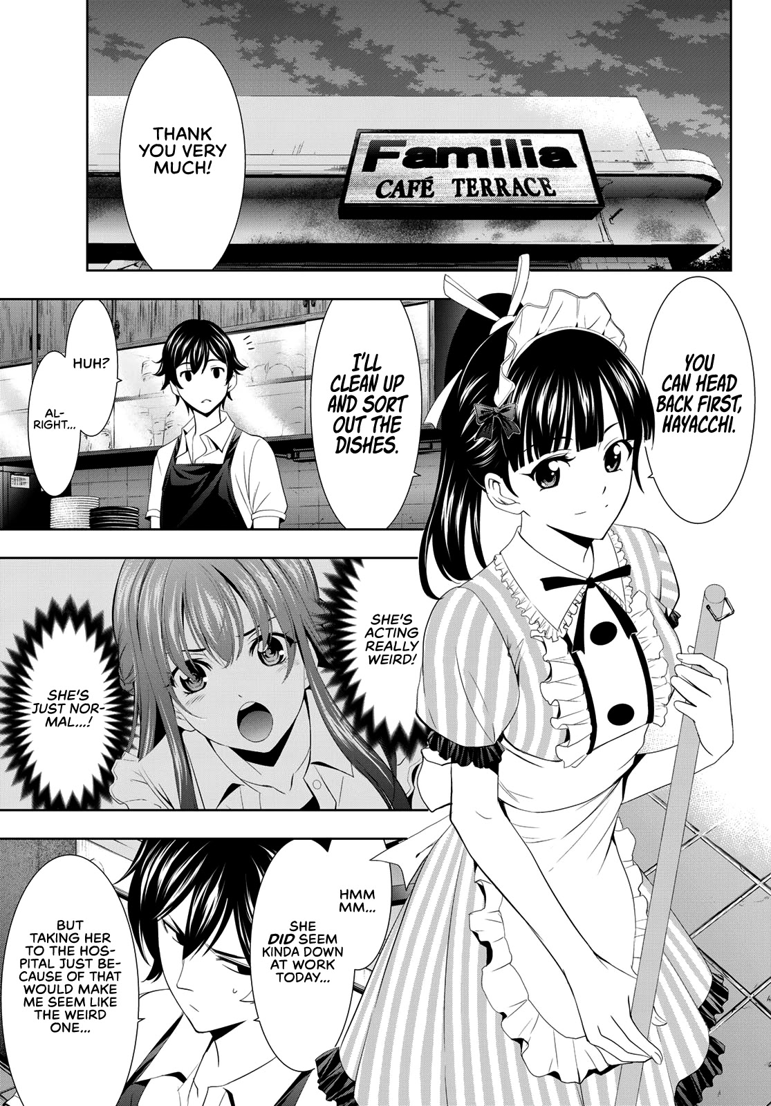 Goddess Café Terrace Chapter 16 page 6 - Chapter 16: I Wanna Be Stronger!