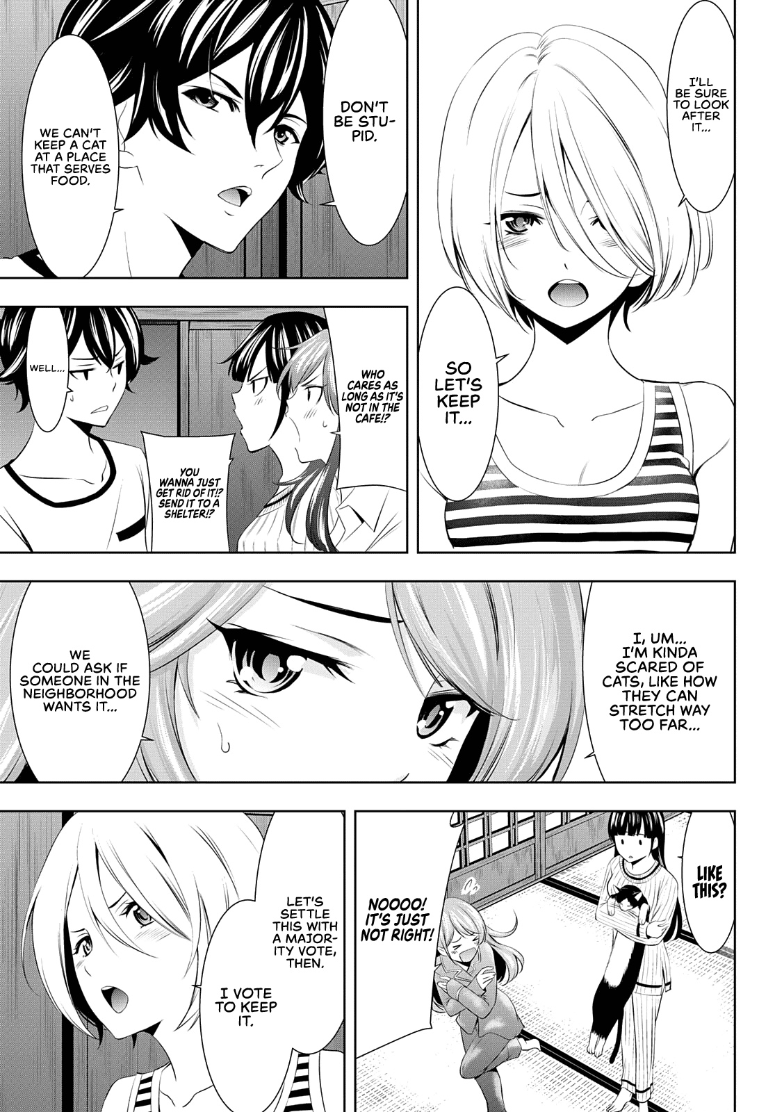 Goddess Café Terrace Chapter 44 page 17 - Chapter 44: A Shadowy Figure at Familia