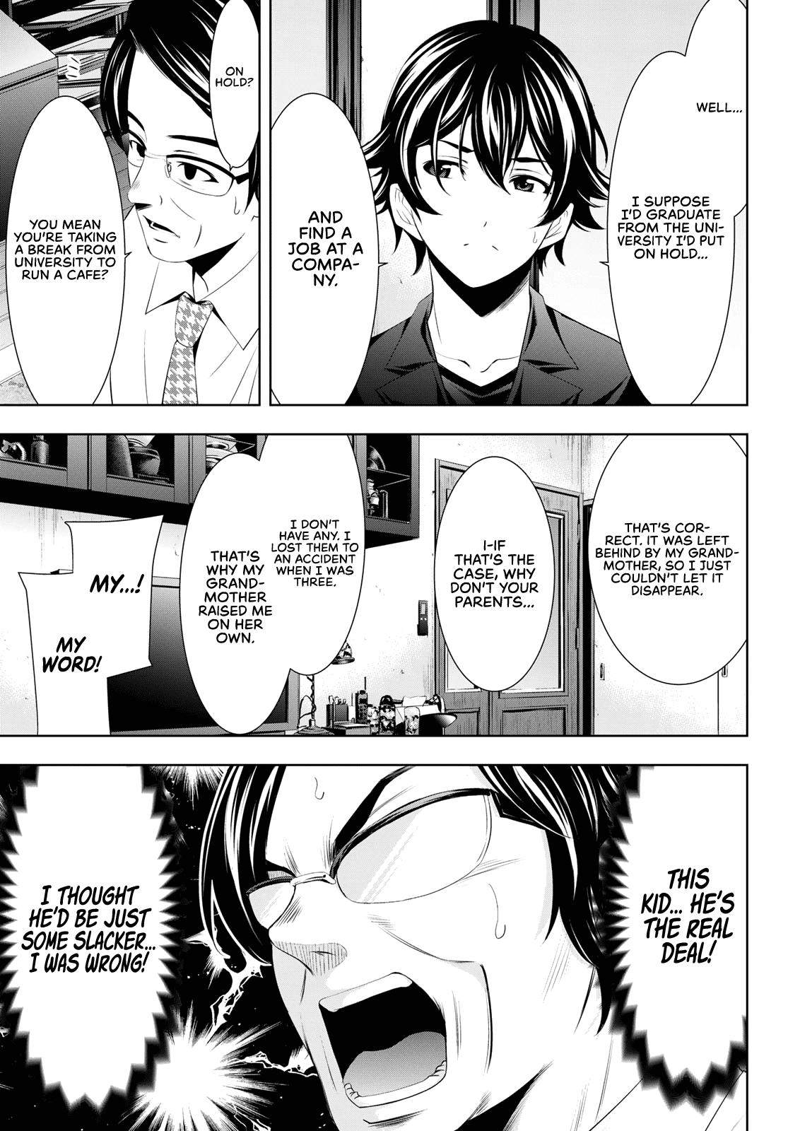 Goddess Café Terrace Chapter 48 page 12 - Chapter 48: Father and Manager