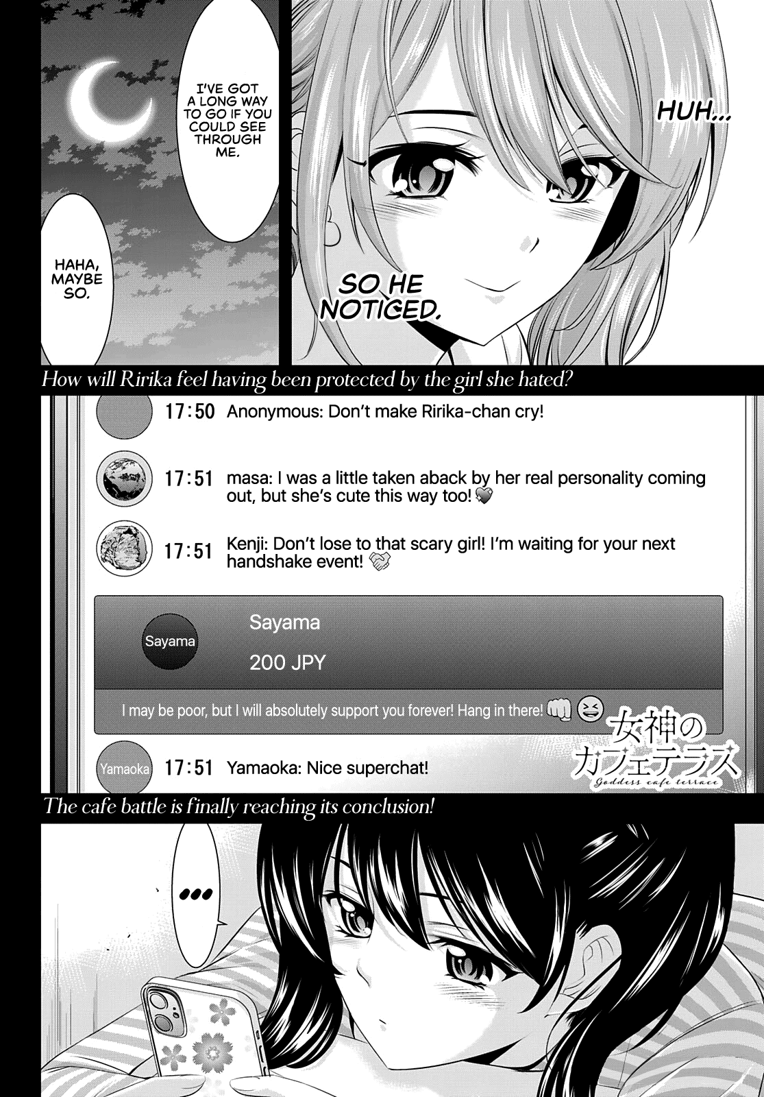Goddess Café Terrace Chapter 53 page 19 - Chapter 53: Riho and Ririka