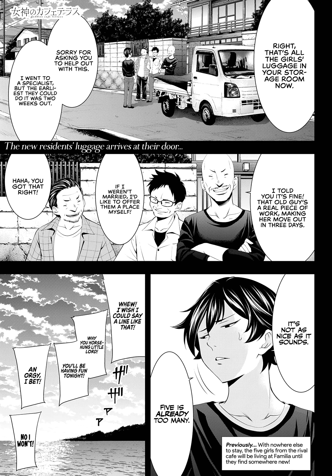 Goddess Café Terrace Chapter 55 page 2 - Chapter 55: Eleven Boys and Girls Under One Roof