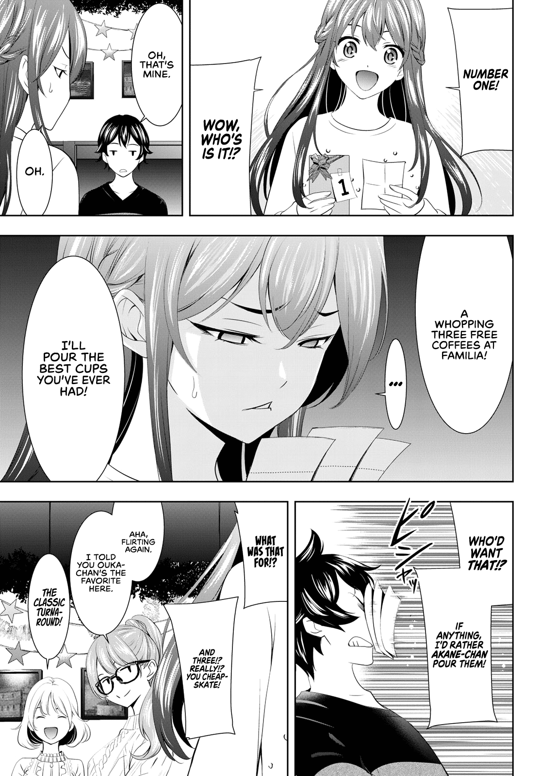 Goddess Café Terrace Chapter 77 page 10 - Chapter 77: Christmas Party!