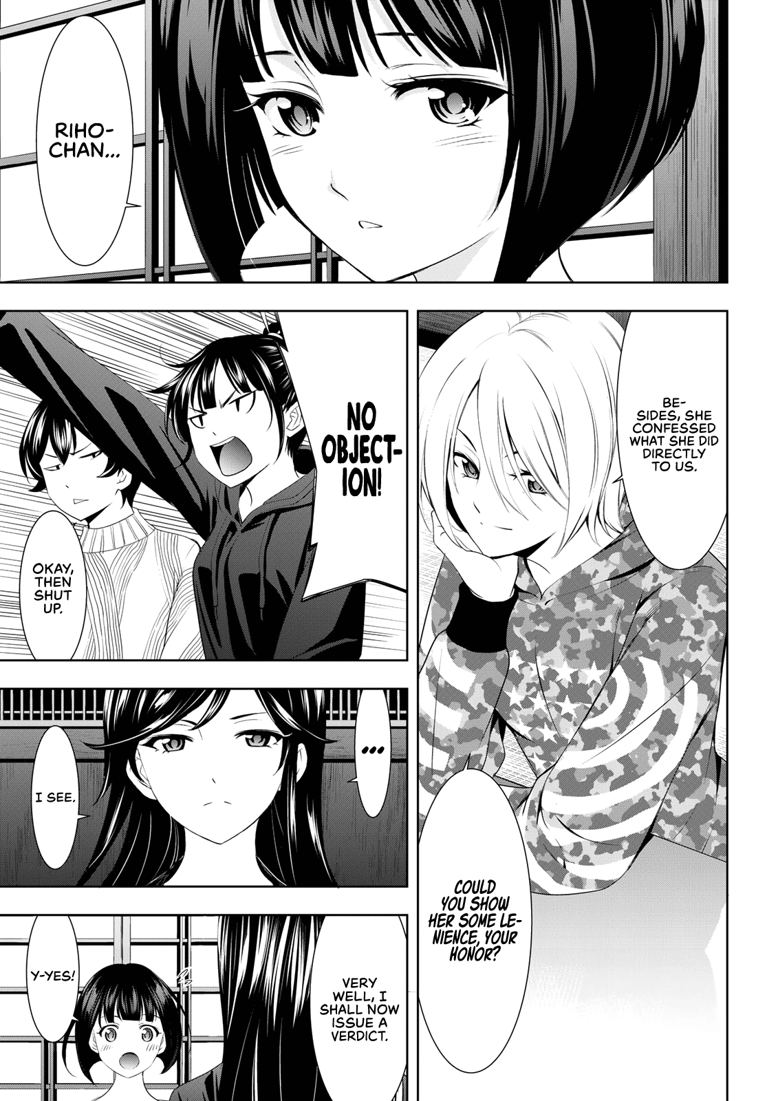 Goddess Café Terrace Chapter 79 page 16 - Chapter 79: The Familia Kiss Trial