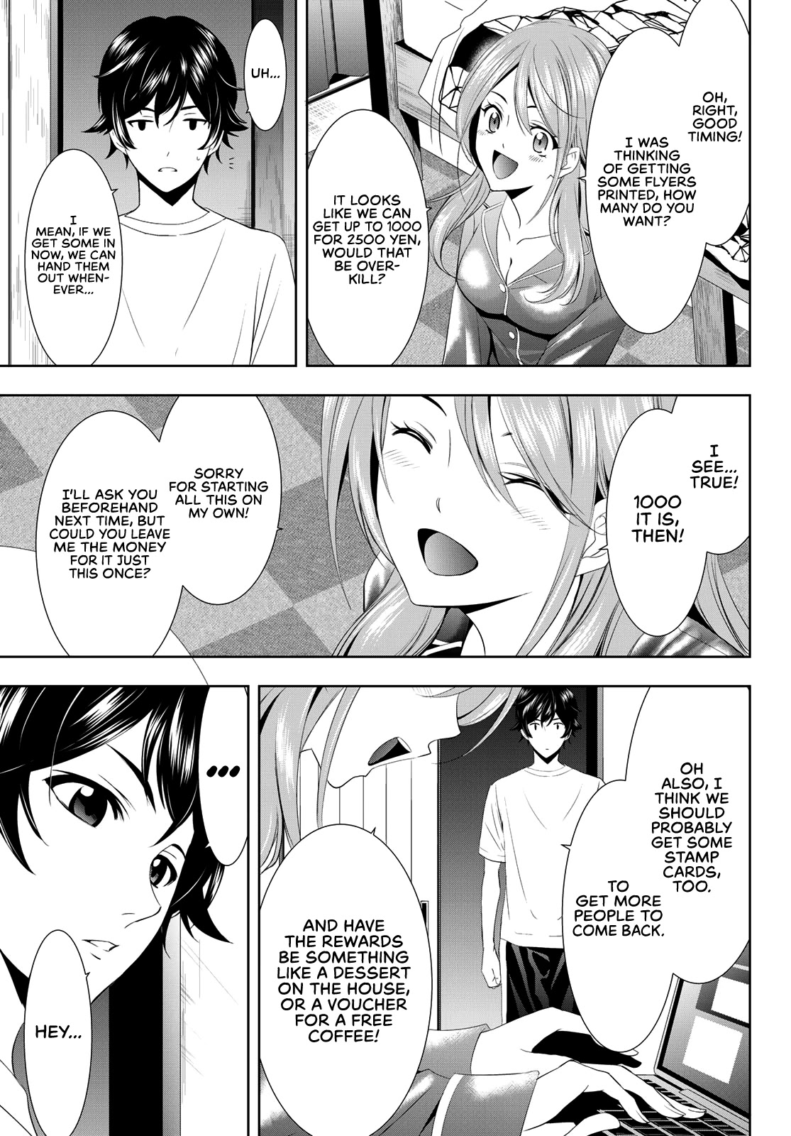 Goddess Café Terrace Chapter 8 page 10 - Chapter 8: I Want to Protect It, No Matter What!