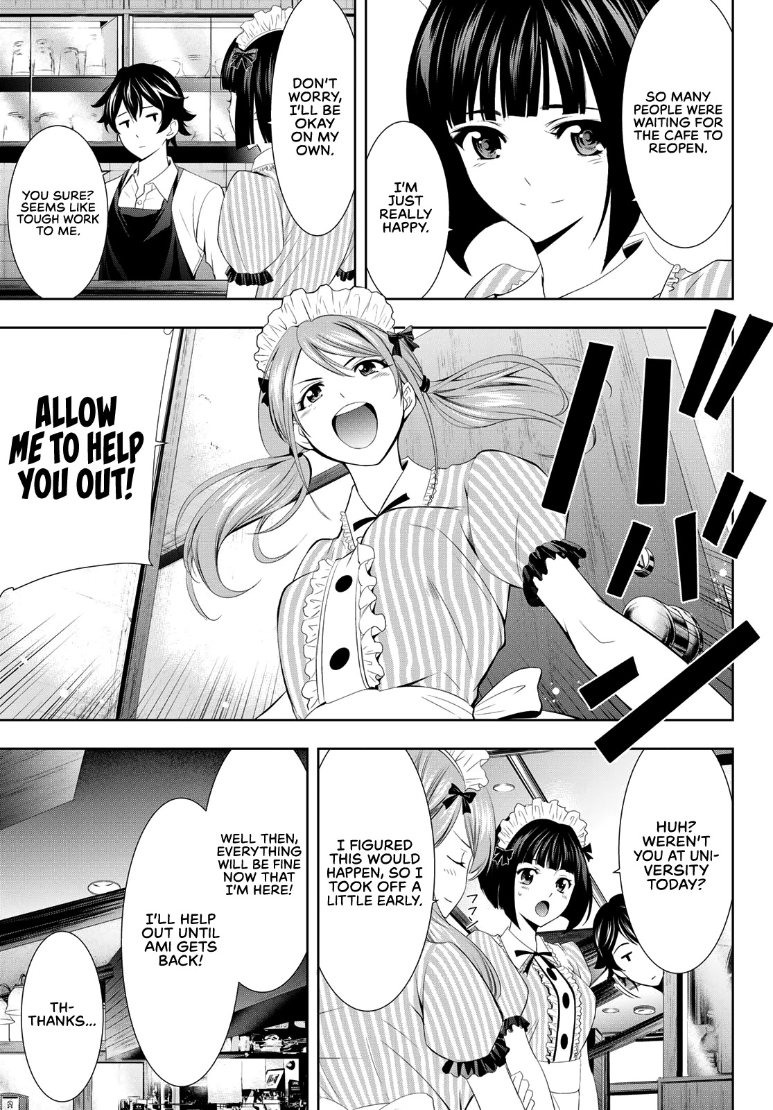 Goddess Café Terrace Chapter 8 page 4 - Chapter 8: I Want to Protect It, No Matter What!
