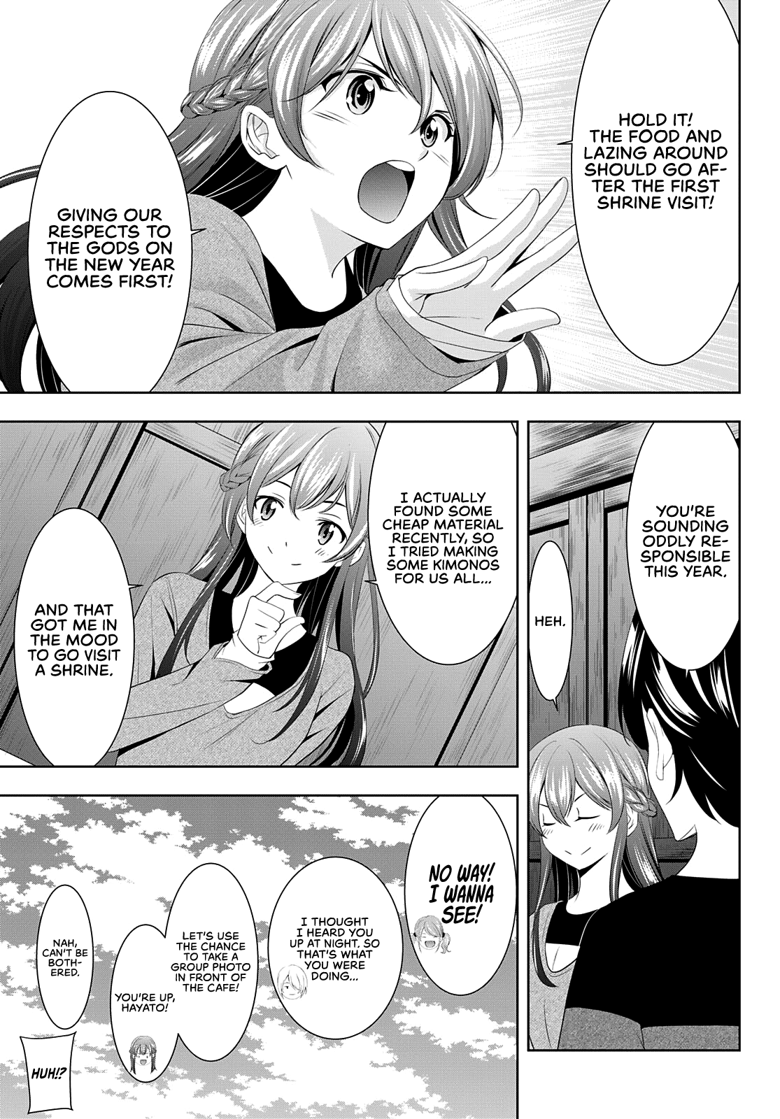 Goddess Café Terrace Chapter 84 page 4 - Chapter 84: First Shrine Visit of the Year!