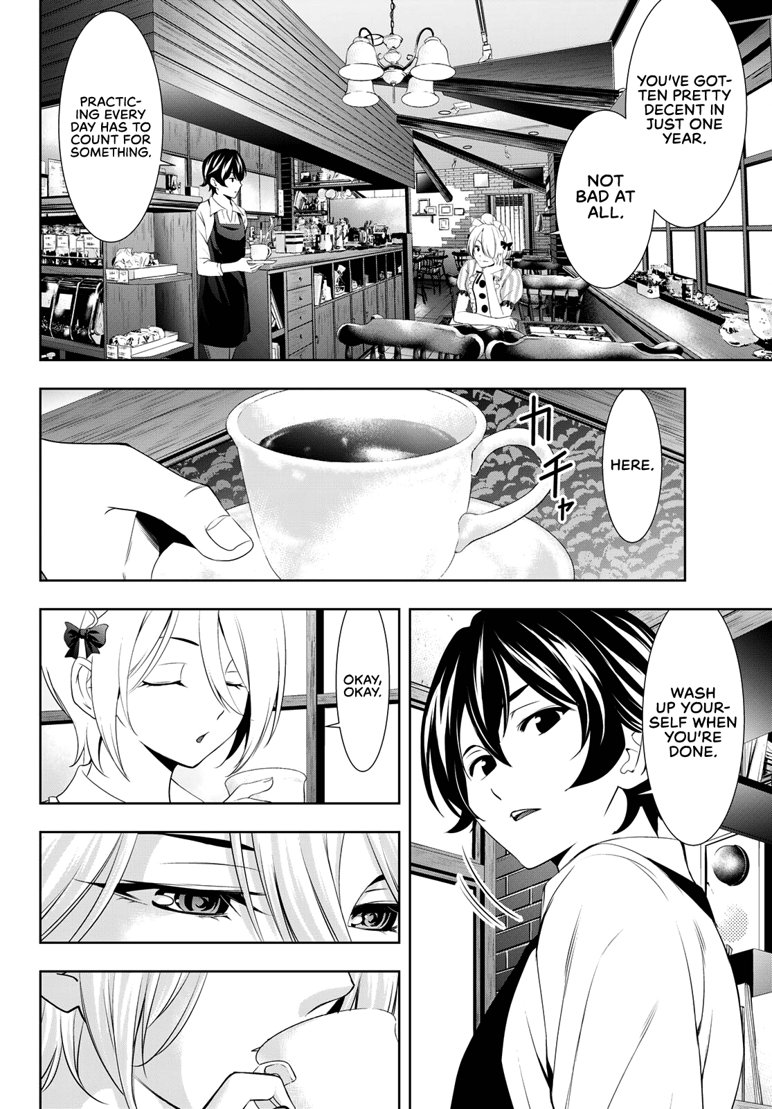 Goddess Café Terrace Chapter 92 page 5 - Chapter 92: Just the Two of Us at the Familia
