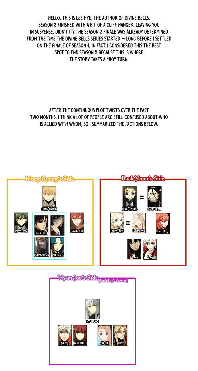 Godly Bells Chapter 78.5 page 2 - Chapter 78.5 : Season 2 Afterword
