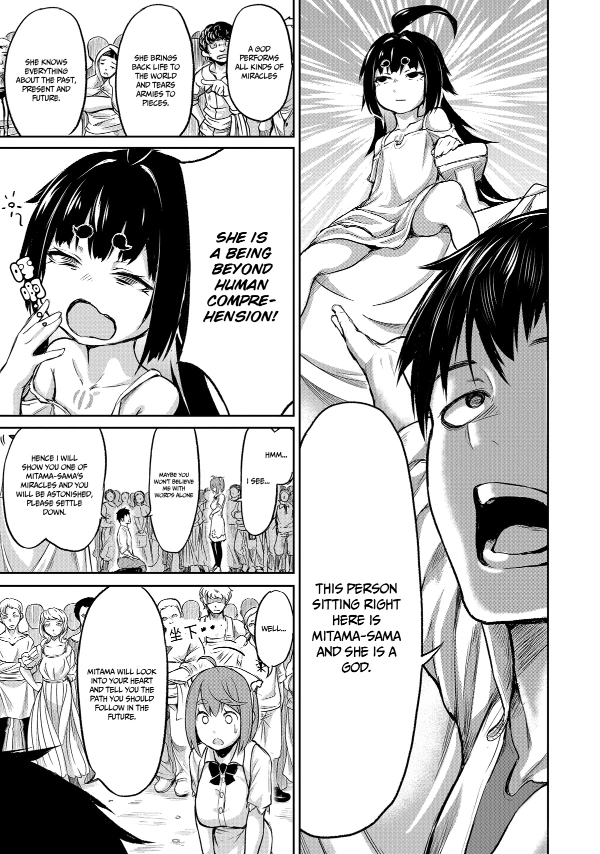 God's Activity in a World Without Gods Chapter 3 page 15 - Chapter 3: A story that attracts followers even in another world.