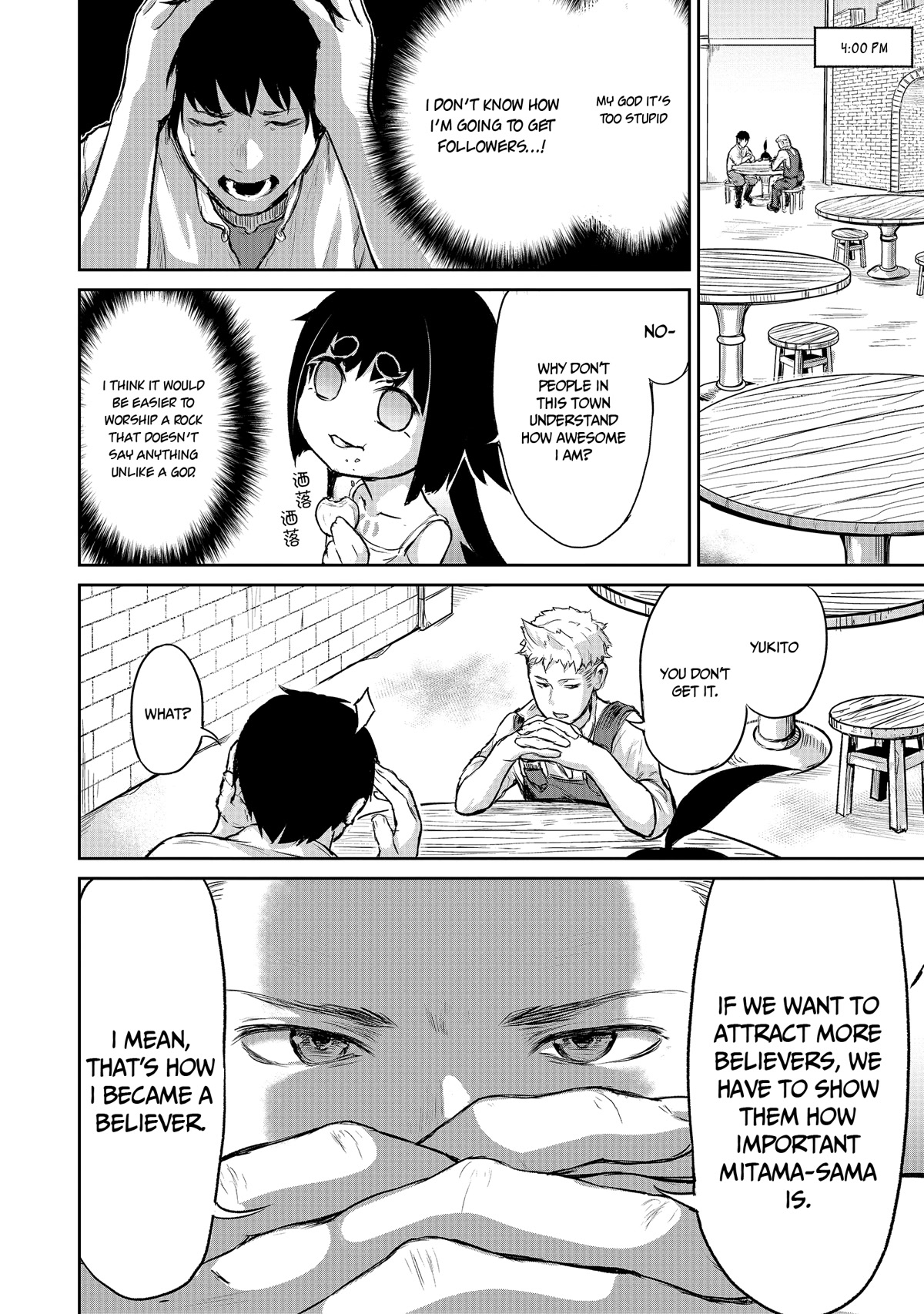 God's Activity in a World Without Gods Chapter 3 page 22 - Chapter 3: A story that attracts followers even in another world.