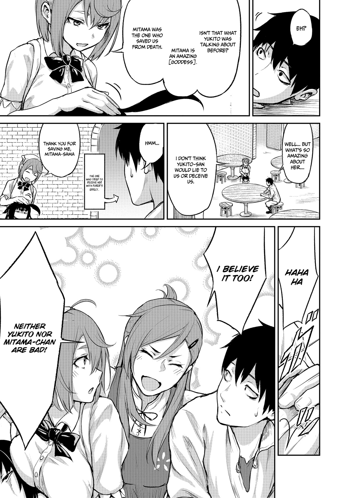 God's Activity in a World Without Gods Chapter 3 page 27 - Chapter 3: A story that attracts followers even in another world.