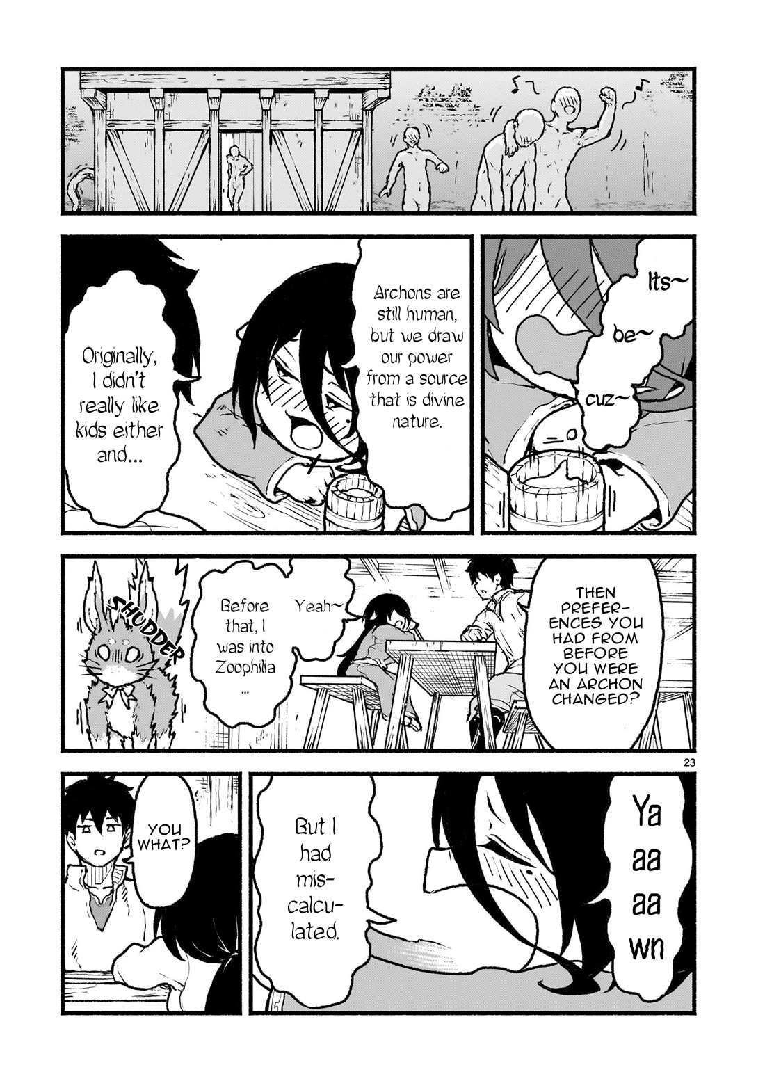God's Activity in a World Without Gods Chapter 38 page 24 - Chapter 38: A Story in Which the Pagans are Fitting In