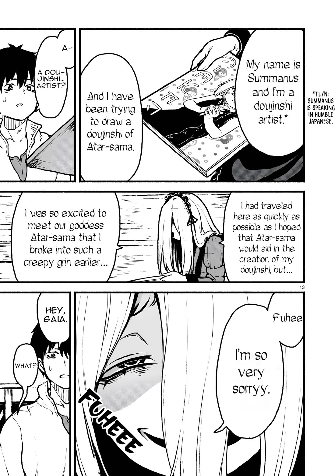 God's Activity in a World Without Gods Chapter 40 page 14 - Chapter 40: The Story of Where if my Oshi gets Made Into an Erotic Doujinshi, I Would Die in Another world.