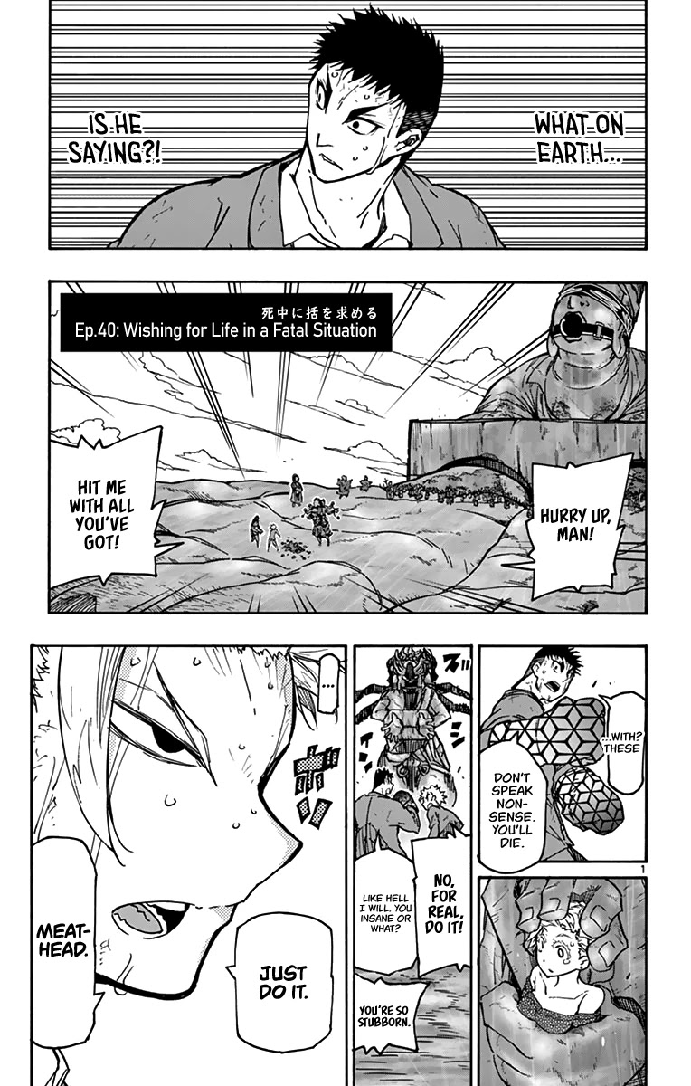 Gofun Go no Sekai Chapter 40 page 2 - Chapter 40: Wishing for Life in a Fatal Situation