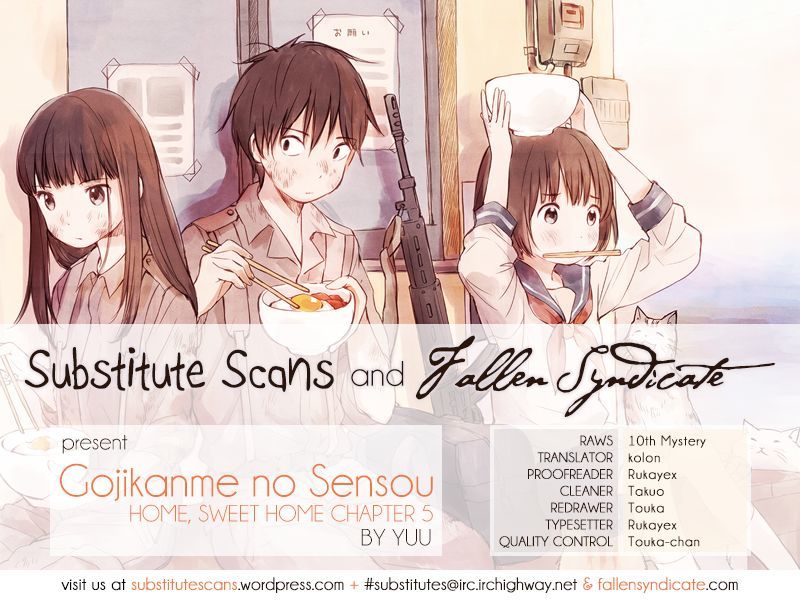 Gojikanme no Sensou - Home, Sweet Home! Chapter 5 page 1 - Chapter 5 : The Meaning of Being Hungry