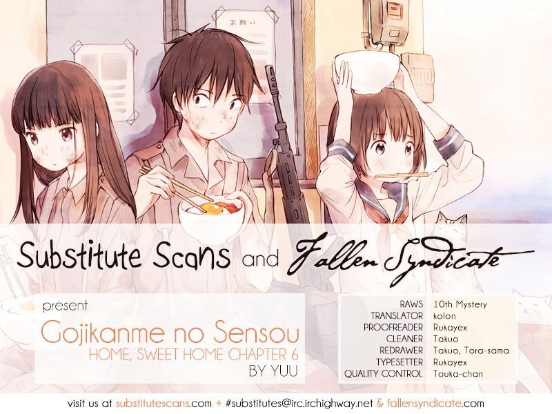 Gojikanme no Sensou - Home, Sweet Home! Chapter 6 page 1 - Chapter 6 : To You Who Is Going To Fight