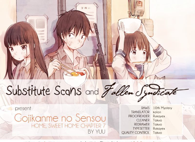 Gojikanme no Sensou - Home, Sweet Home! Chapter 7 page 1 - Chapter 7 : Welcome Back