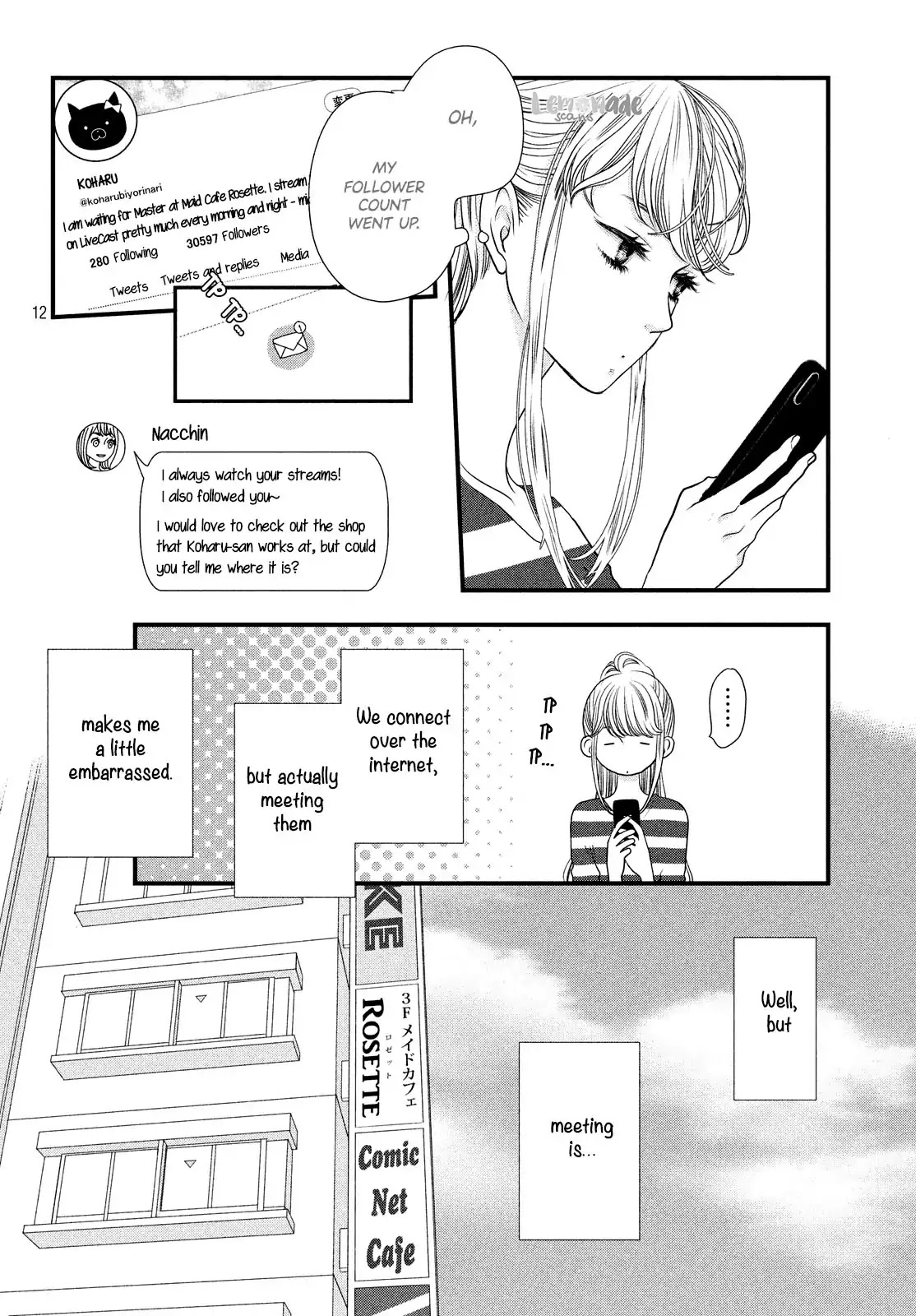 Gokigenyou, Koharu-san Chapter 1 page 12 - Chapter 1: Live 1