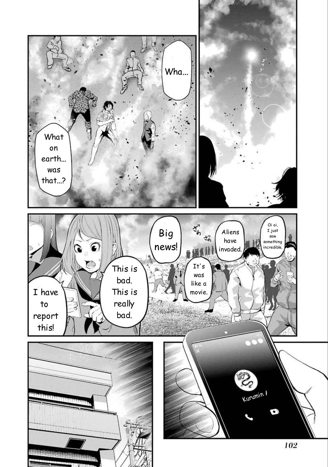Gokudou Parasites Chapter 36 page 10 - Chapter 36: The Earth Has Been Targeted