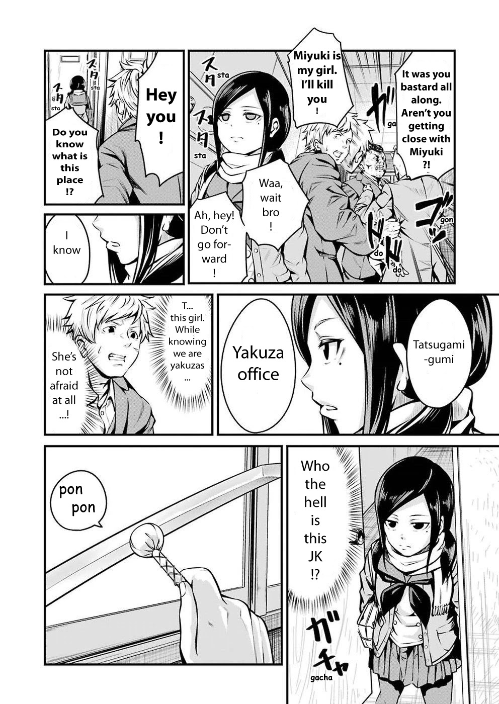 Gokudou Parasites Chapter 7 page 11 - Chapter 7: 893 With JK -First Part-