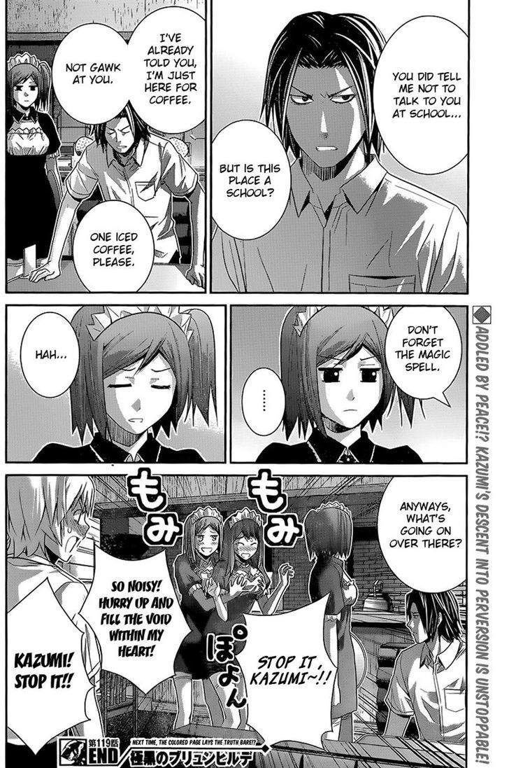 Gokukoku no Brynhildr Chapter 119 page 18 - Chapter 119 : The Future of Chivalry