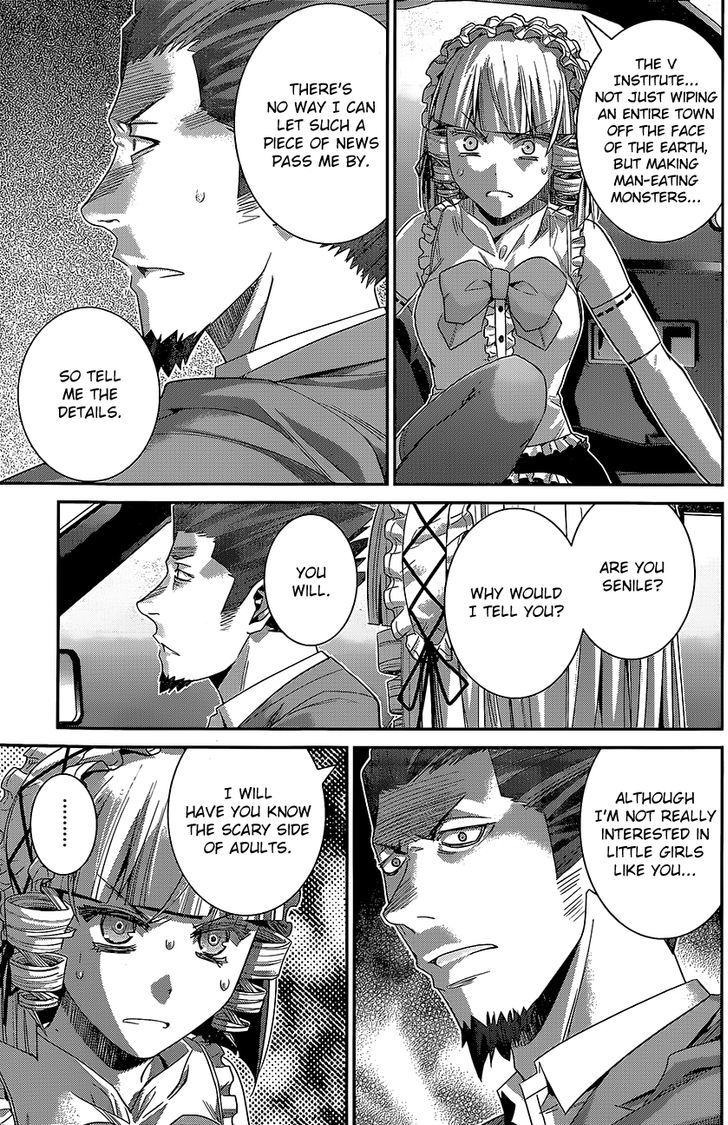 Gokukoku no Brynhildr Chapter 145 page 15 - Chapter 145 : Even A Hug Is...