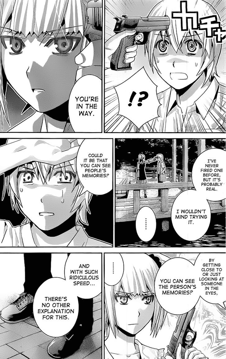 Gokukoku no Brynhildr Chapter 33 page 7 - Chapter 33 : Girl and Gun