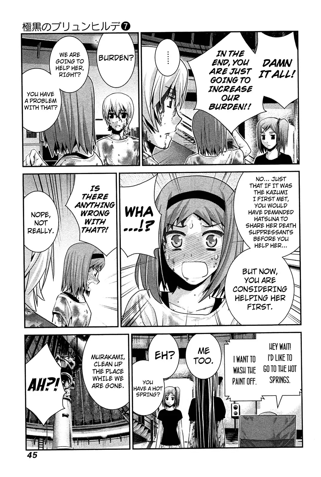 Gokukoku no Brynhildr Chapter 62 page 7 - Chapter 62 : Blood and Sweat