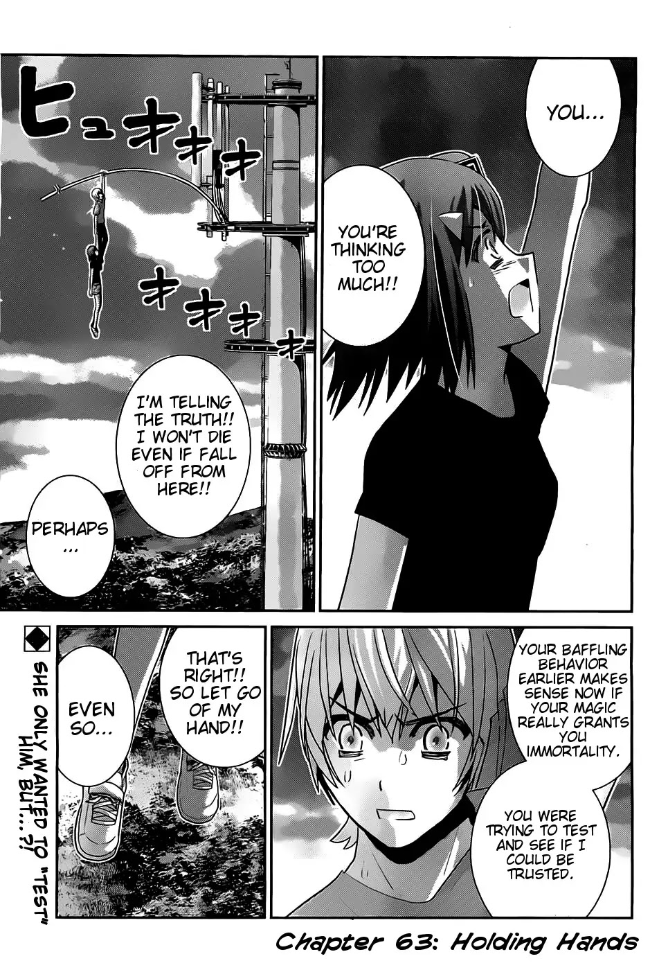 Gokukoku no Brynhildr Chapter 63 page 3 - Chapter 63 : Holding Hands