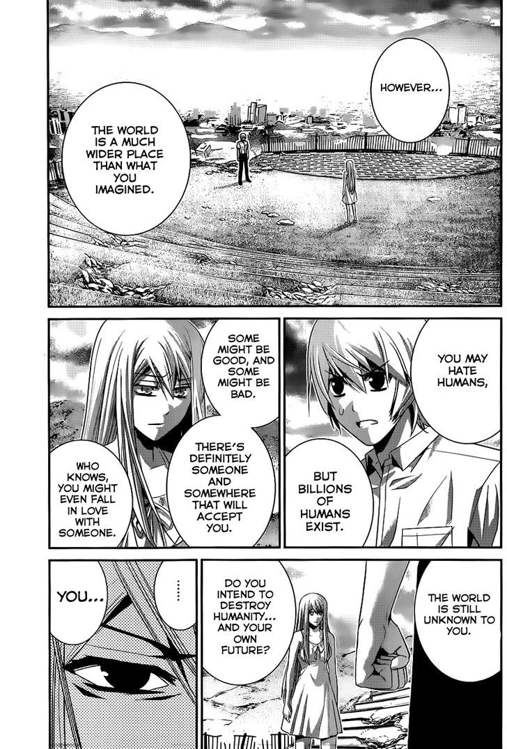 Gokukoku no Brynhildr Chapter 93 page 10 - Chapter 93 : Boy and Knife