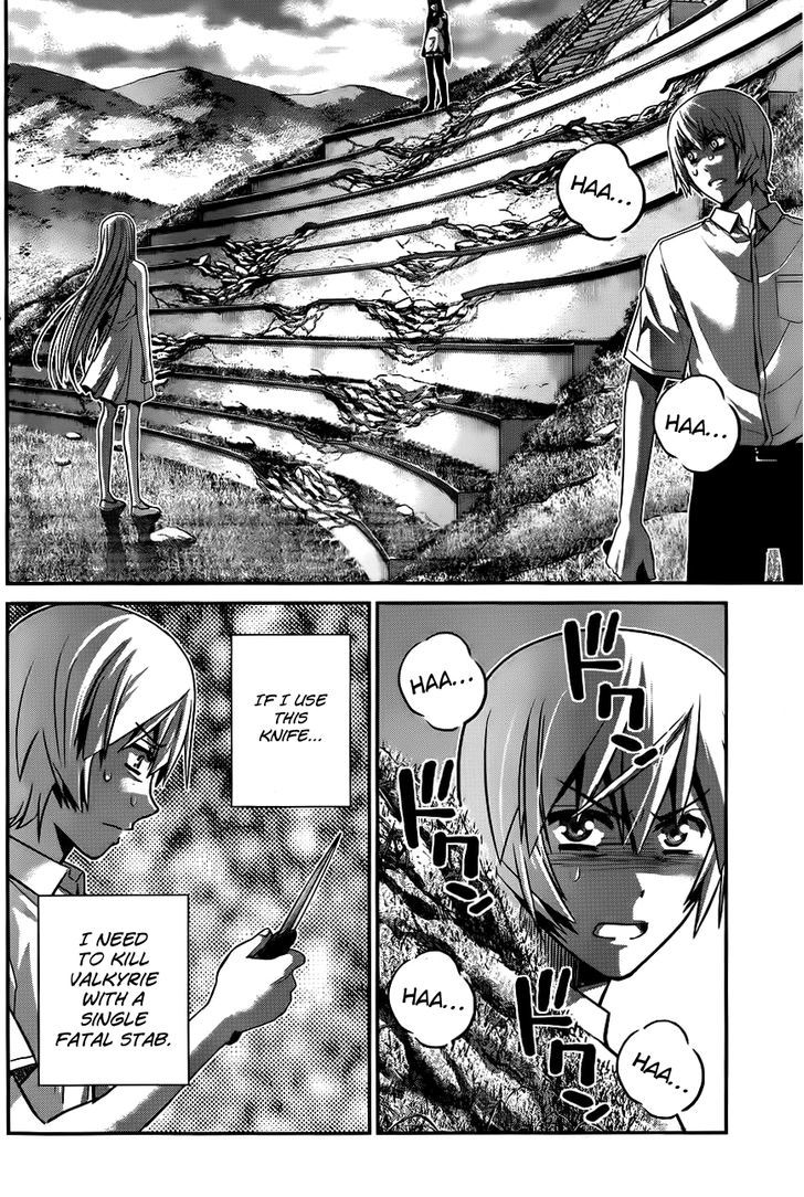 Gokukoku no Brynhildr Chapter 93 page 3 - Chapter 93 : Boy and Knife