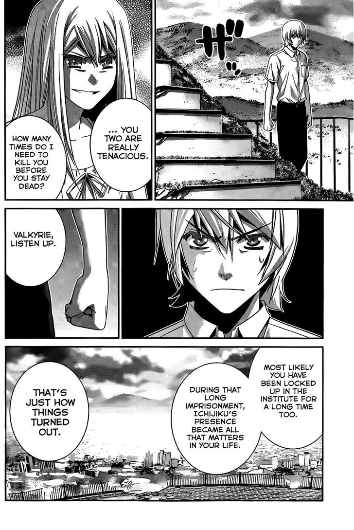 Gokukoku no Brynhildr Chapter 93 page 9 - Chapter 93 : Boy and Knife