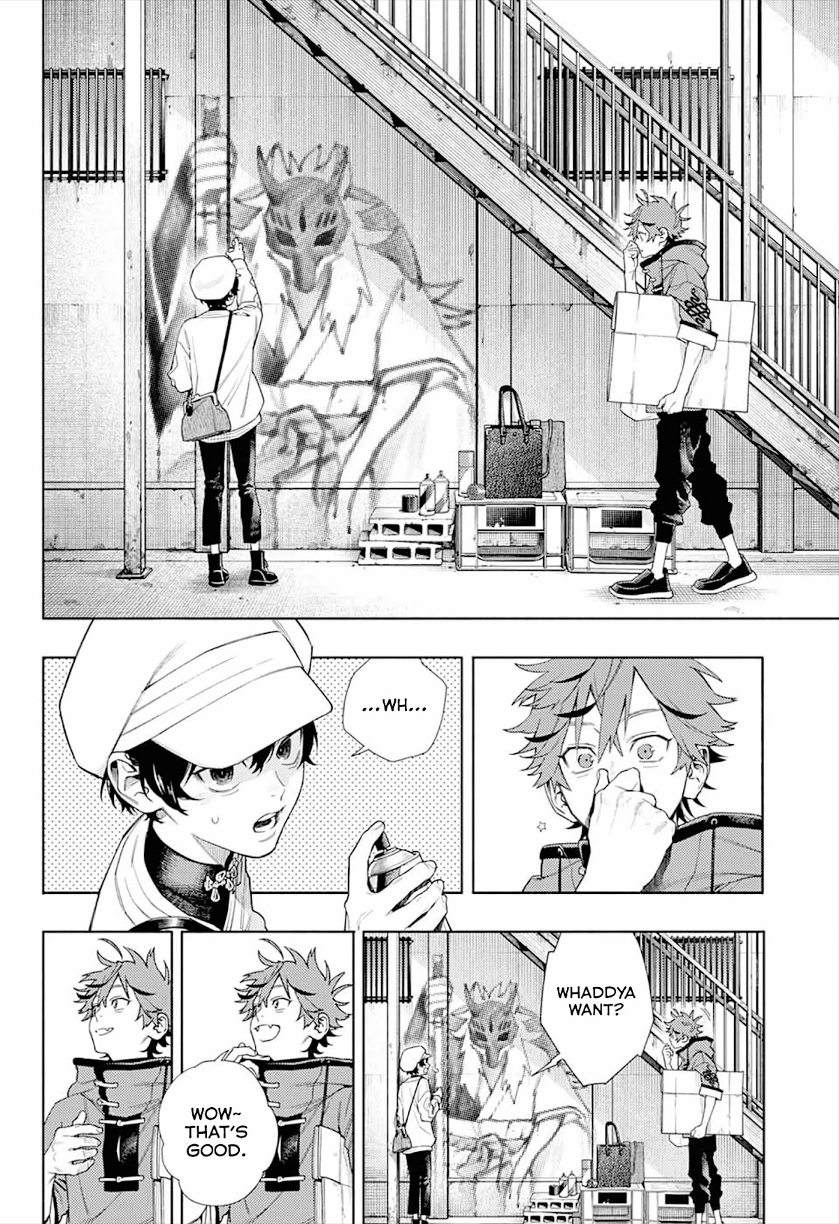 Gokurakugai Chapter 1 page 18 - Chapter 1: Gokuraku District’s Troubleshooters Office