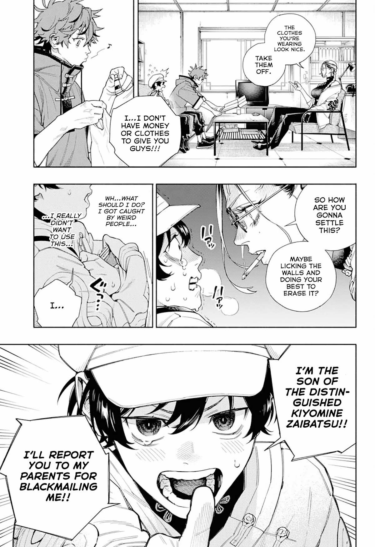 Gokurakugai Chapter 1 page 21 - Chapter 1: Gokuraku District’s Troubleshooters Office