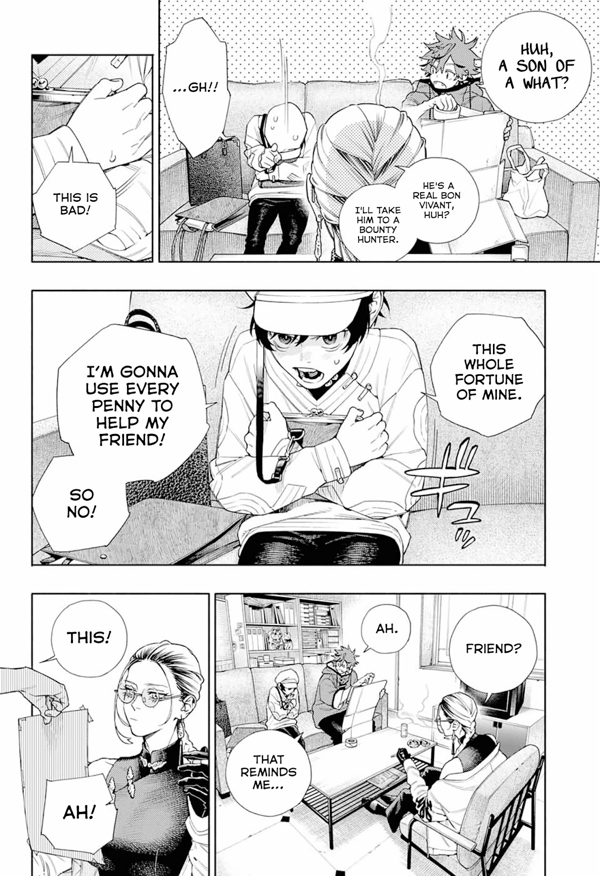 Gokurakugai Chapter 1 page 22 - Chapter 1: Gokuraku District’s Troubleshooters Office