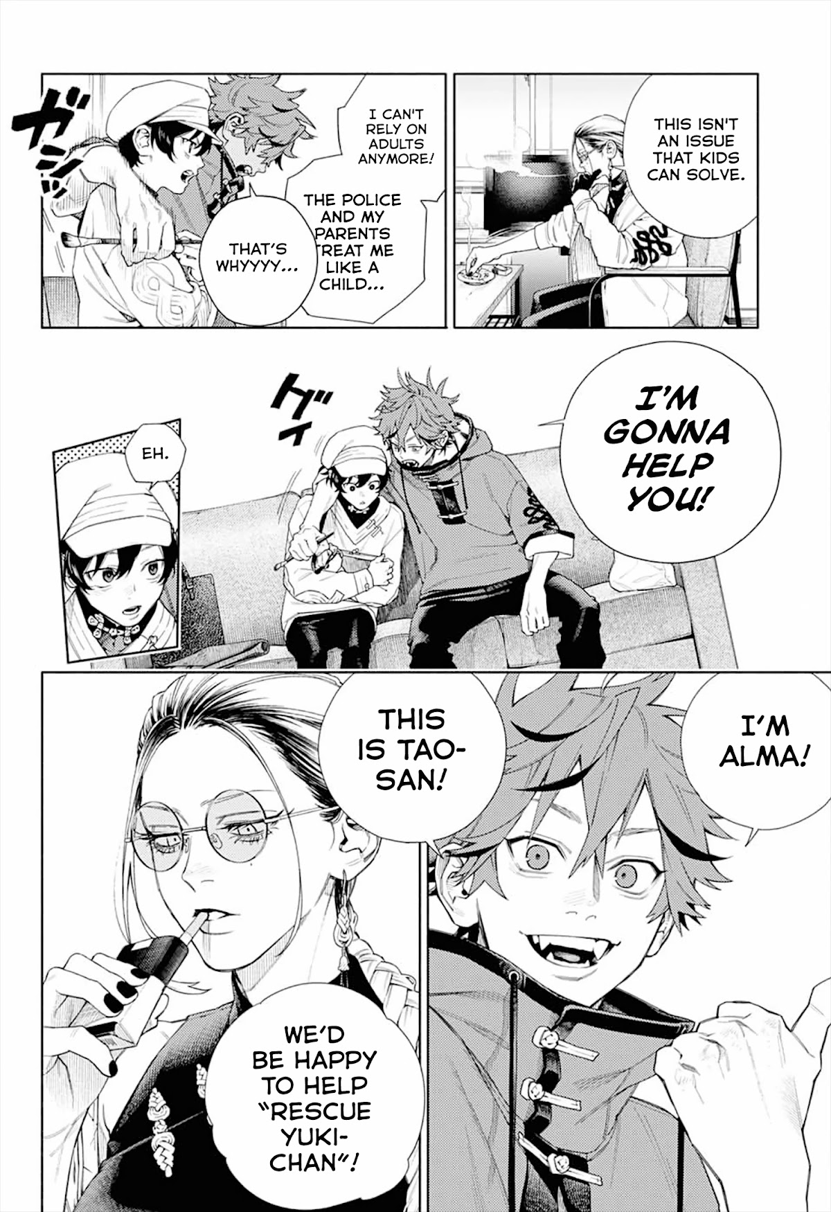 Gokurakugai Chapter 1 page 30 - Chapter 1: Gokuraku District’s Troubleshooters Office