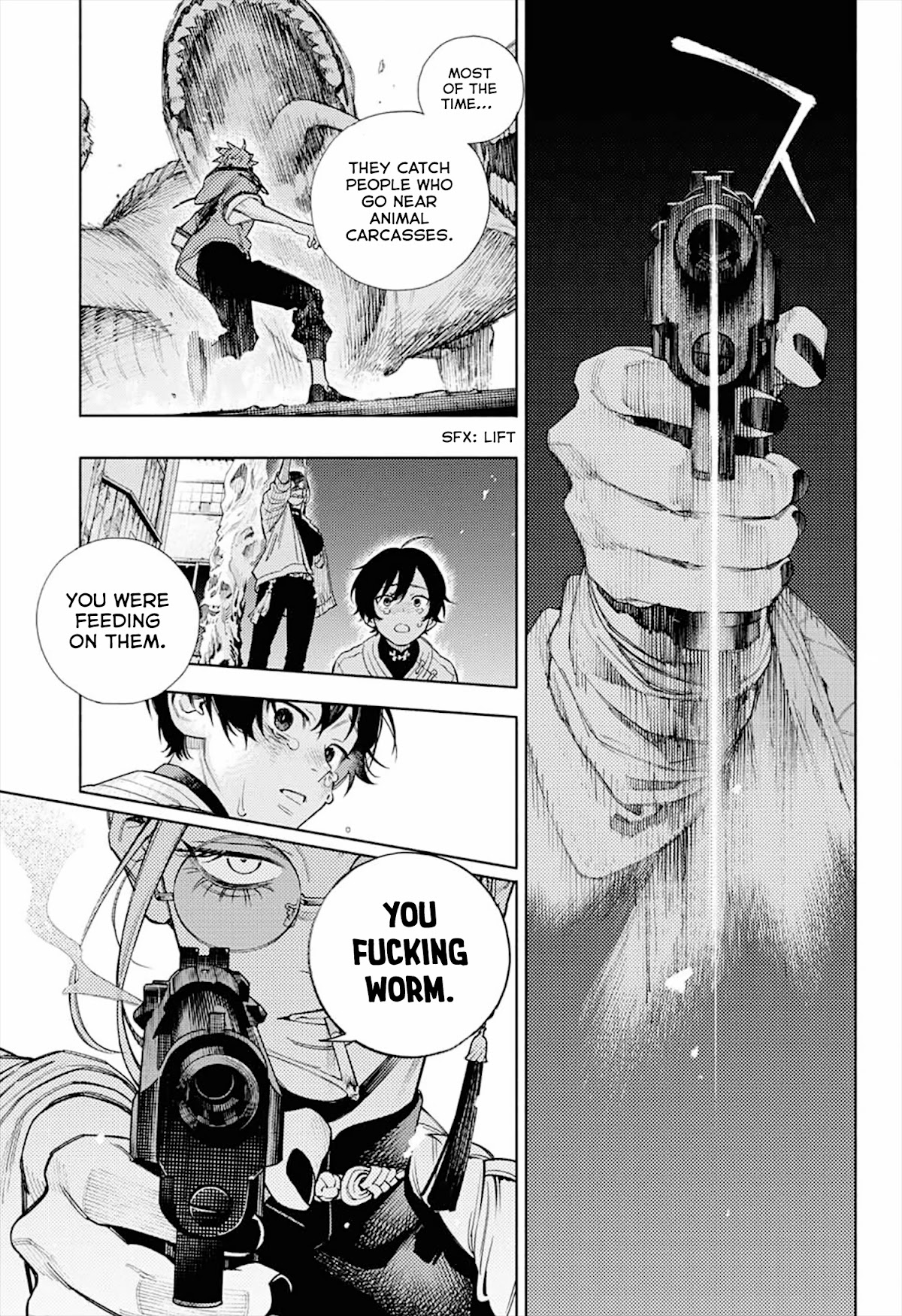 Gokurakugai Chapter 1 page 44 - Chapter 1: Gokuraku District’s Troubleshooters Office