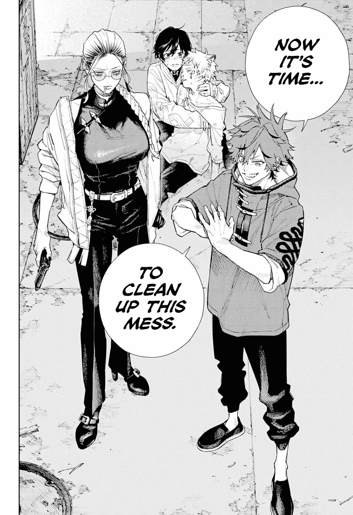 Gokurakugai Chapter 1 page 47 - Chapter 1: Gokuraku District’s Troubleshooters Office